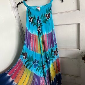 Colorful Sleeveless Maxi Dress